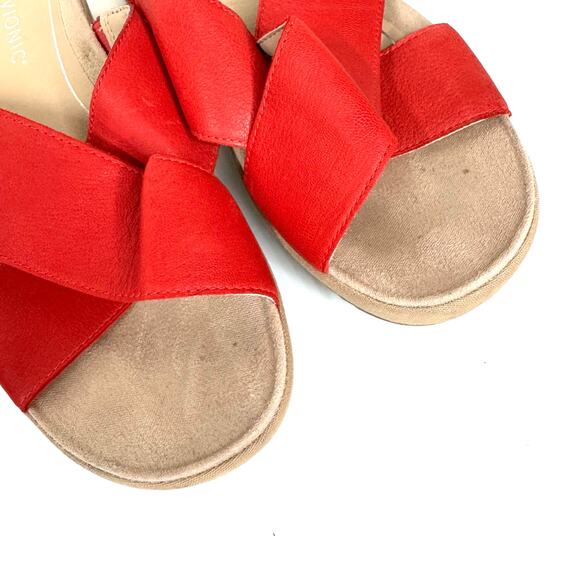 VIONIC Hayden Platform Slides Size 9 Slip On Comfort Sandal Flatform Summer - Picture 6 of 11